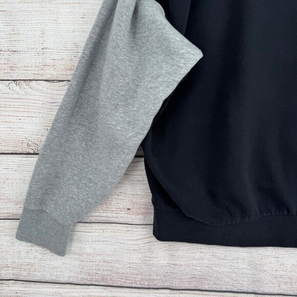 Nike Colorblock Embroidered Logo Crewneck Sweatshirt Women’s XL Black Pink Gray - Picture 13 of 13